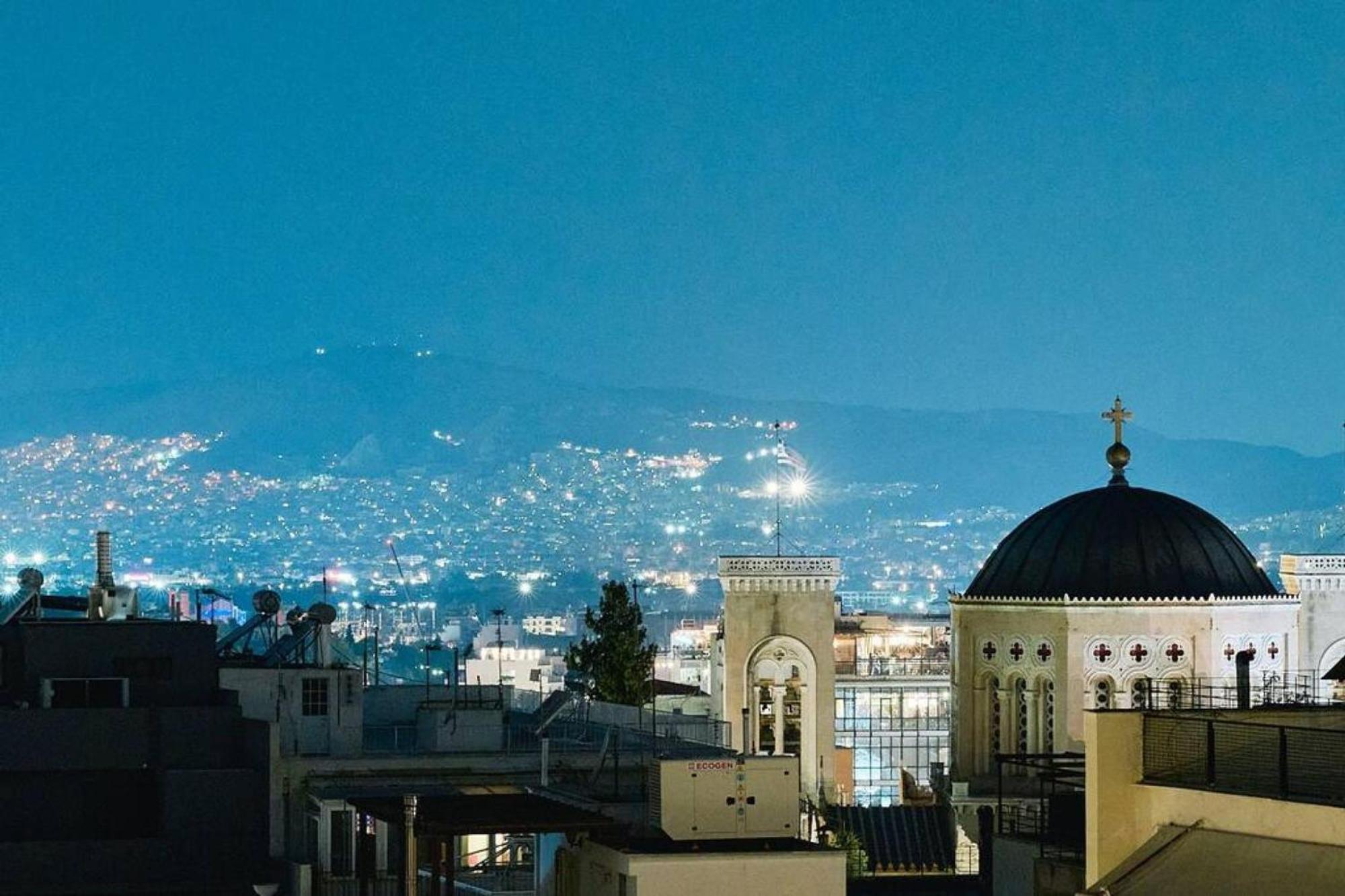 360 View In Roof Top Appartment With Patio Atenas Exterior foto